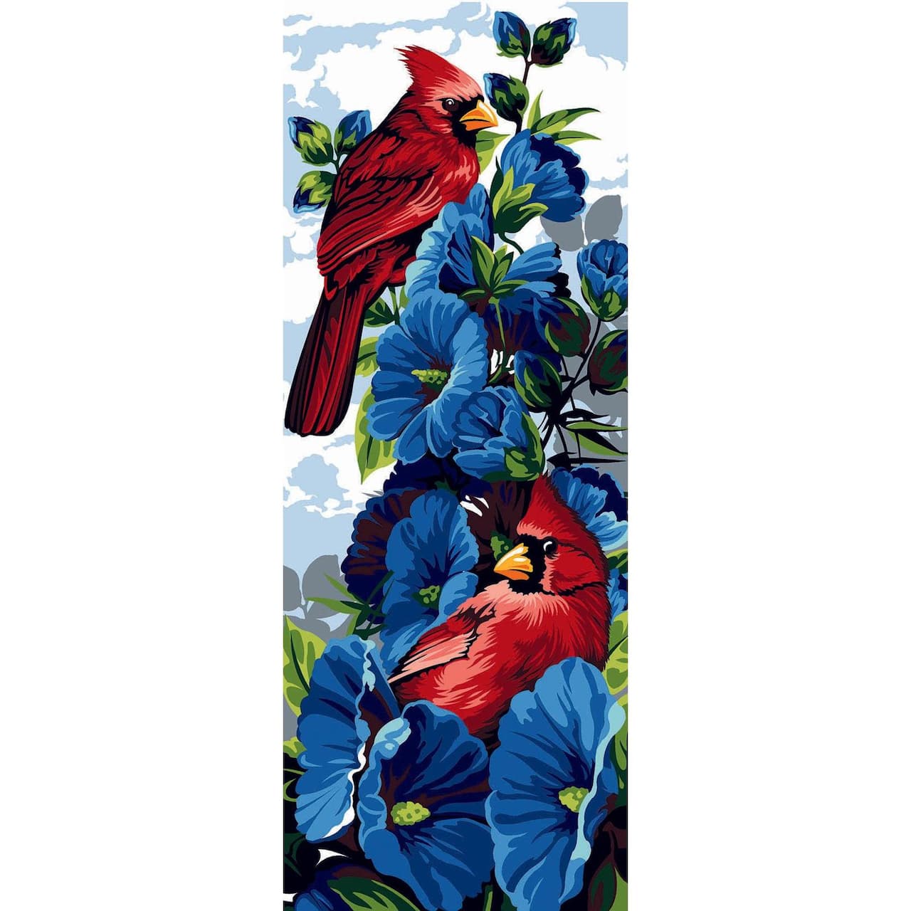 Gobelin Feather and Petal Printed Tapestry Canvas
